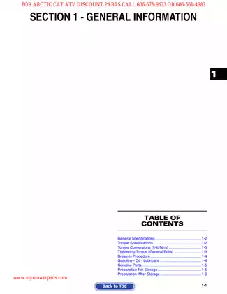 2009 Arctic Cat Prowler XTZ Service Manual and Maintenance Guide Preview image 3
