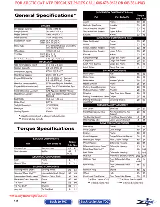 2009 Arctic Cat Prowler XTZ 1000 repair manual Preview image 4