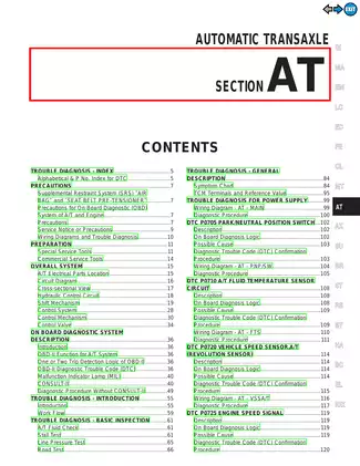 2000 Nissan Maxima A33 series repair manual Preview image 1