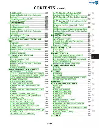 2000 Nissan Maxima A33 series repair manual Preview image 3