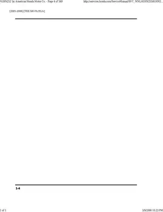 2005-2008 Honda TRX500 FA/FGA Service Manual Preview image 4