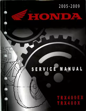 Honda TRX400EX Service Manual (2005-2009) - Comprehensive Repair Guide