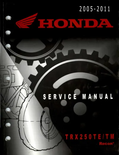 2005–2011 Honda TRX250TE / TRX250TM Service Manual (P/N 61KZZ00)