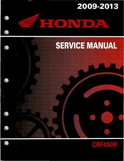 2009–2013 Honda CRF450R Service Manual (P/N 61MEN74)