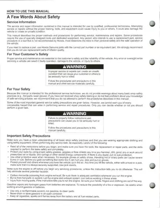 2009-2013 Honda CRF450R service manual Preview image 2
