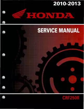 2010-2013 Honda CRF250R service manual Preview image 1