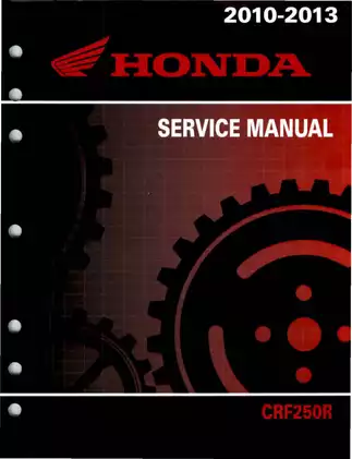 2010-2013 Honda CRF250R Service Manual
