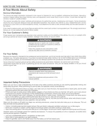 2010-2013 Honda CRF250R Service Manual Preview image 2
