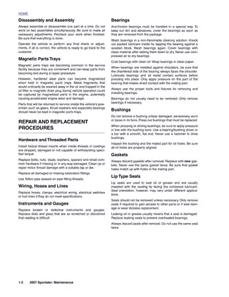 2007 Harley-Davidson Sportster XL 883, XL 1200 service manual Preview image 5