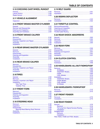 2008 Harley Davidson Dyna Service Manual - Comprehensive Repair & Maintenance Guide Preview image 5
