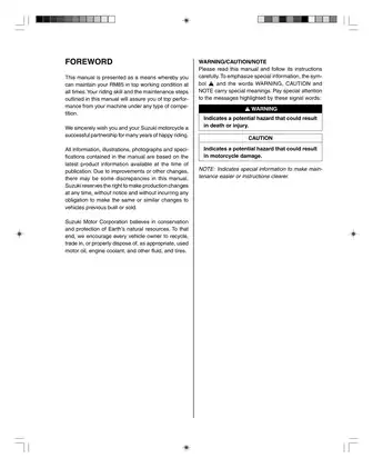Suzuki RM85/L Owner's Service Manual - Complete Maintenance Guide Preview image 3