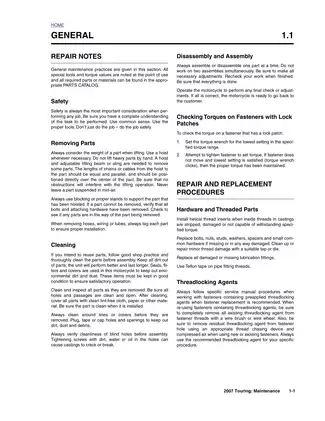 2007 Harley Davidson Touring repair manual Preview image 4